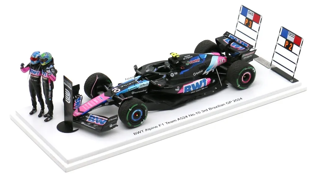 [予約] リアルウィン特注スパーク 1/43 アルピーヌ A524 ブラジルGP 2024 P.ガスリー F1通算150戦 3rd　SP712