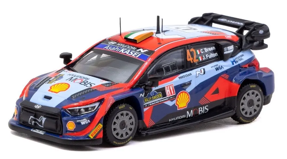 [予約] ターマック 1/64 ヒョンデ i20 N ラリー1 ハイブリッド 2023 ラリー スウェーデン クレイグ ブリーン / ジェームズ フルトン　T64-089-23RS42