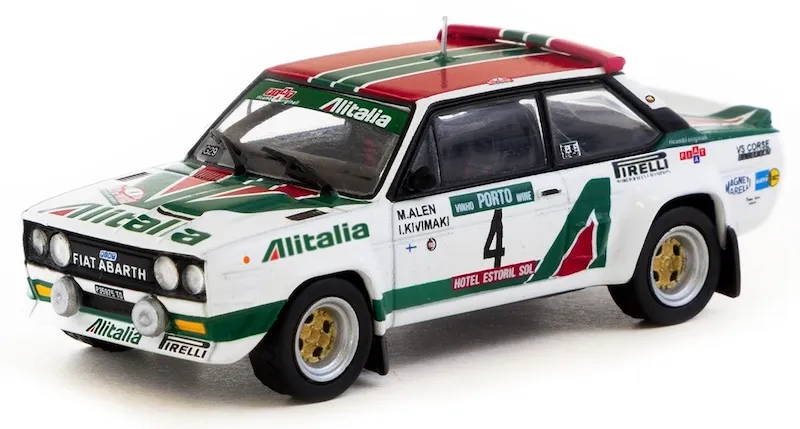 [予約] ターマックワークス 1/64 フィアット 131 アバルト ラリー ラリー・ド・ポルトガル ヴィーニョ・ド・ポルト 1978 優勝 マルク・アレン / イルカ・キヴィマキ　T64-094-78RP04