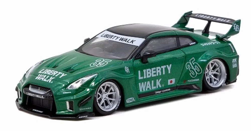 [予約] ターマック 1/64 LB-シルエットワークス GT ニッサン 35GT-RR エメラルドグリーン　T64-105-EG