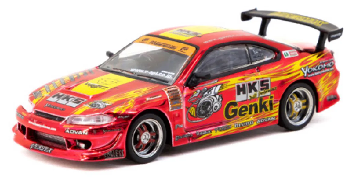 予約] ターマックワークス 1/64 HKS ニッサン シルビア RS-2