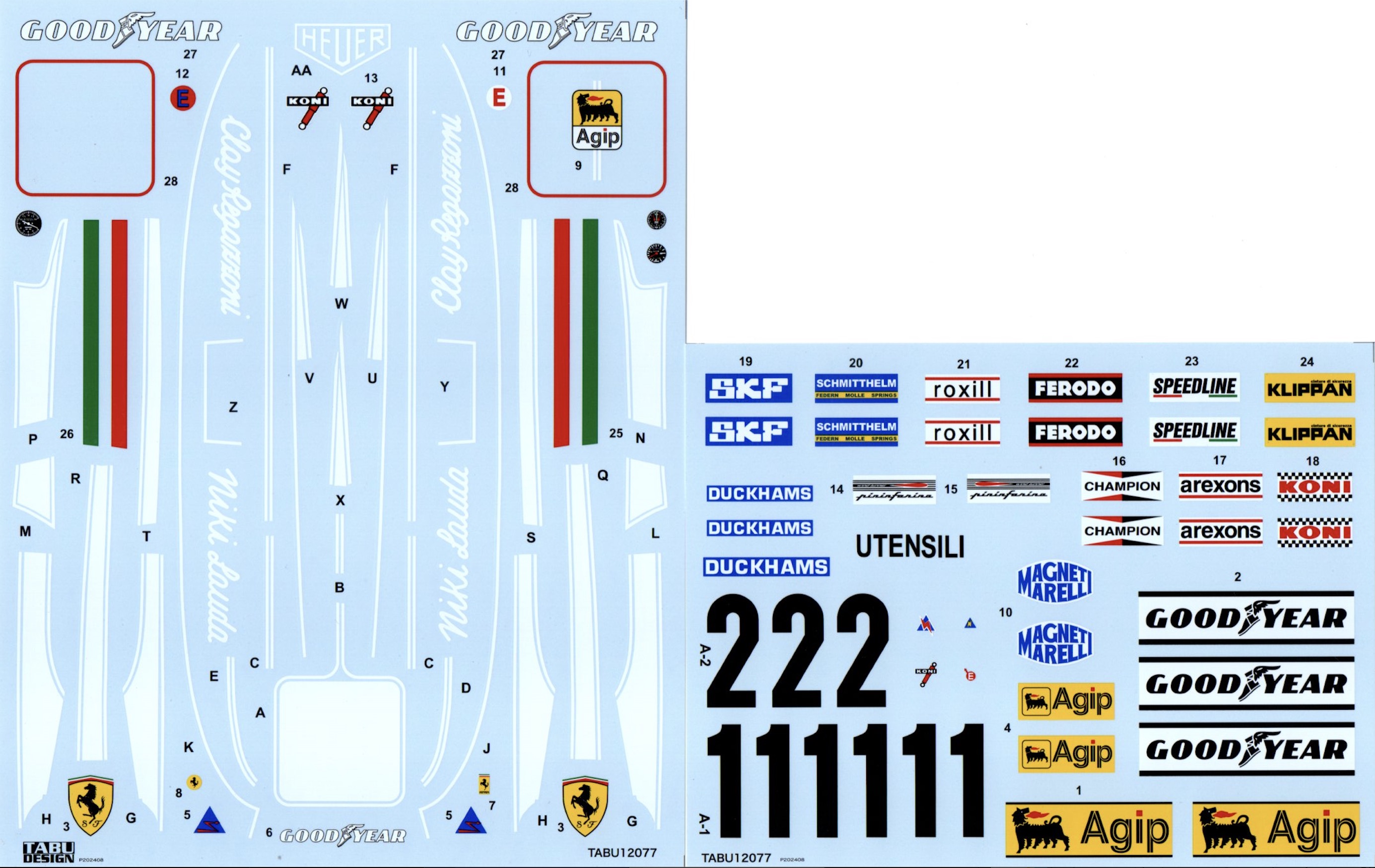 楽天市場】1/12 フェラーリ 312T4 フルスポンサー(T社 1/12
