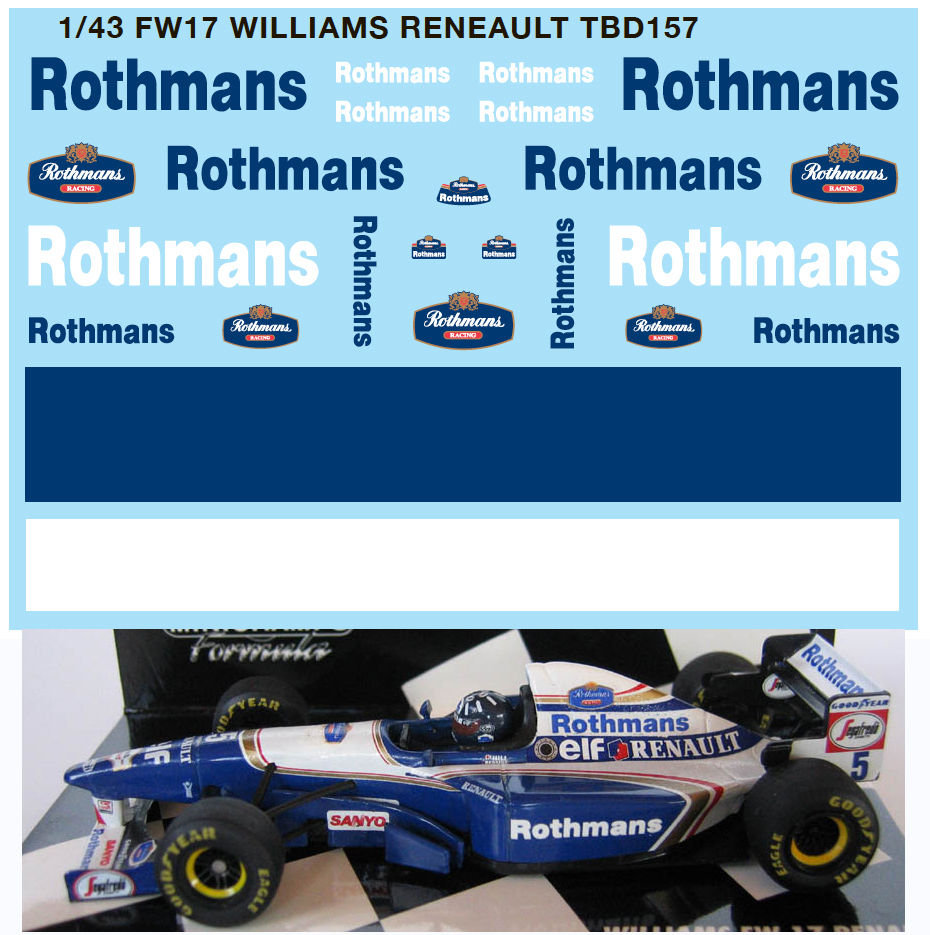 1/18　ウィリアムズ FW16　#5 D.ヒル 1995 Rothmansロゴ 1/18 ウィリアムズ FW16 #5 D.ヒル 1995 Rothmansロゴ - メルカリ