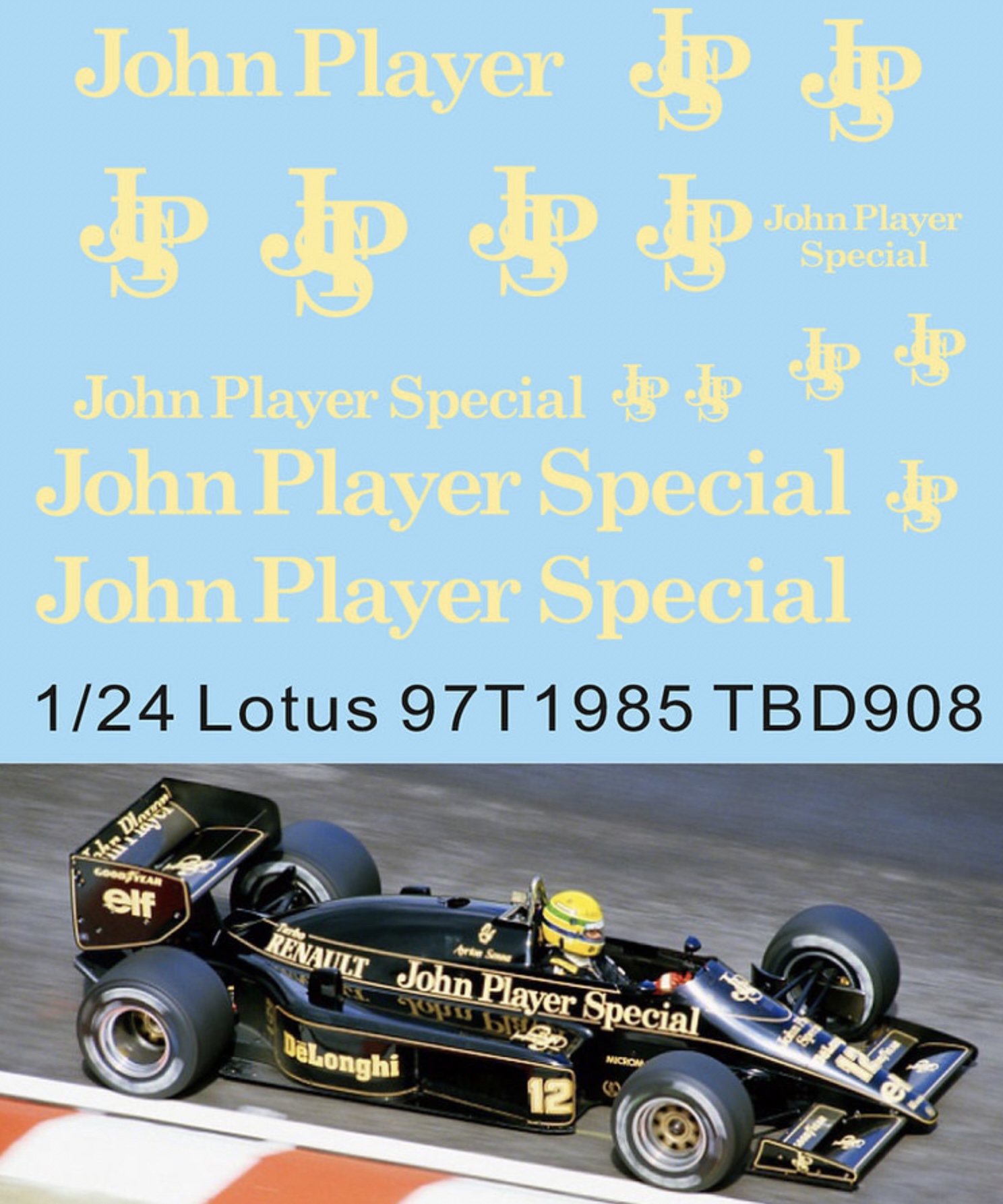 ★1/18★ロータス 79★R.ピーターソン★JPS タバコデカール付属★ 1/18ロータス79用jpsデカール - ミュージアムコレクション