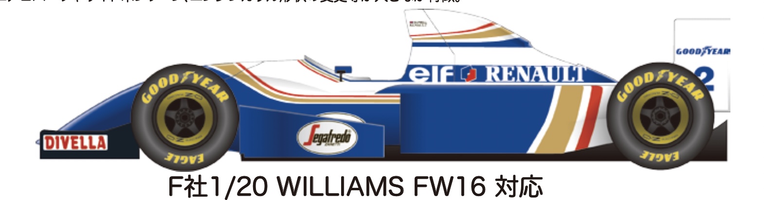 スタジオ27 1/20 トランスキット ウィリアムズ FW16B 1994 フジミ対応　　TK2091