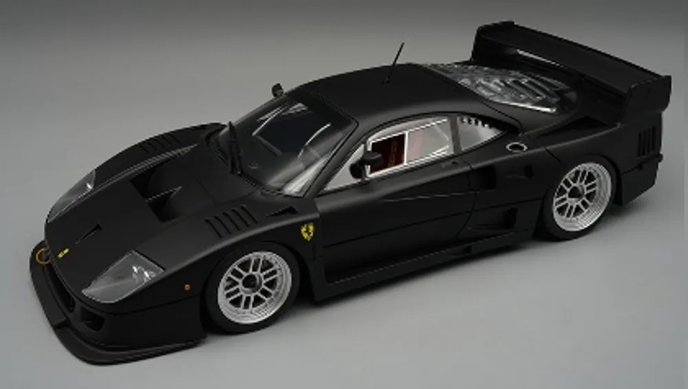 [予約] テクノモデル 1/12 フェラーリ F40 LM プレスバージョン 1996 マットブラック w/エンケイ シルバーホイール　TM12-17C