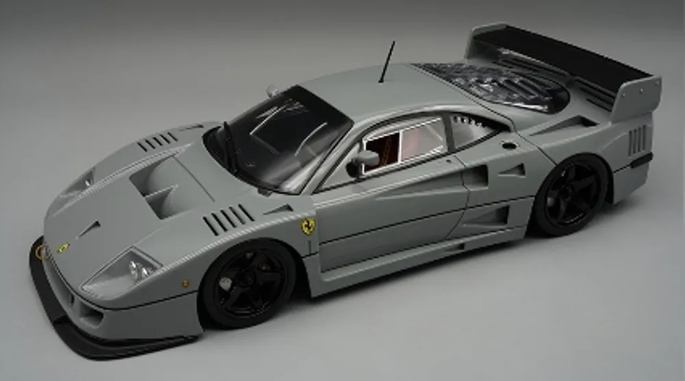 [予約] テクノモデル 1/12 フェラーリ F40 LM 1996 プレスバージョン ミドルグレー w/ブラックホイール　TM12-17E