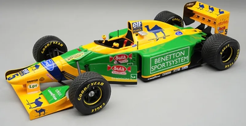 F1 ミハエルシューマッハ ベネトンフォード B１９３B 1/18 予約] テクノモデル 1/18 ベネトン B193B イギリスGP 1993
