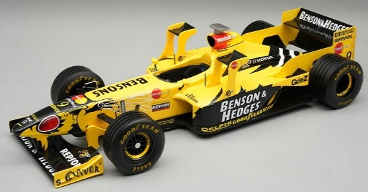 [予約] テクノモデル 1/18 ジョーダンホンダ 198 No.9 1998 サンマリノGP デイモン・ヒル　TM18-384C