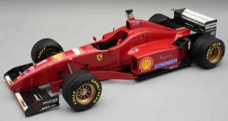[予約] テクノモデル 1/18 フェラーリ F310 スペインGP 1996 ミハエル・シューマッハ レインタイヤ デカール加工品　TM18-387ADC