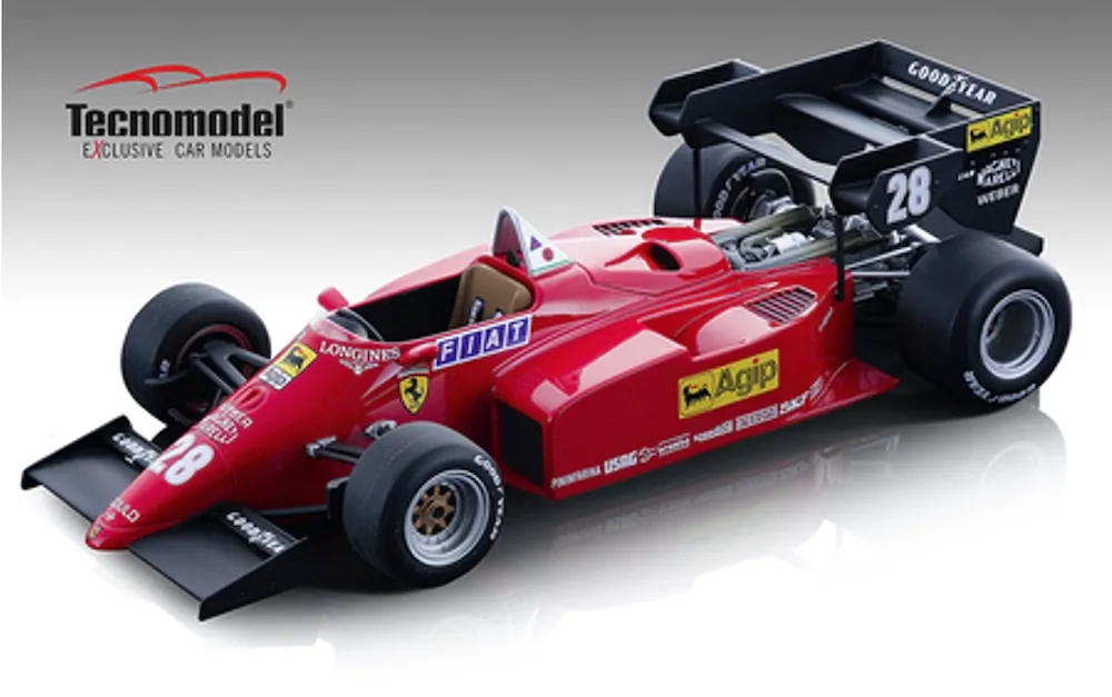 [予約] テクノモデル 1/12 フェラーリ 126 C4-M2 ヨーロッパGP 1984 No.28 R アルヌー ドライバー フィギュア付　TMD12-15A