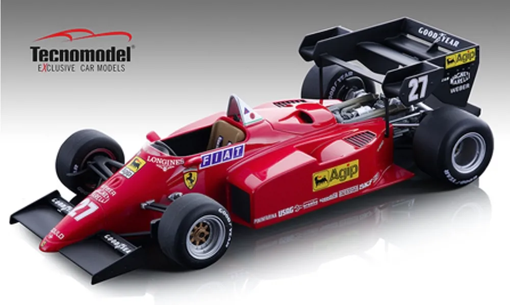 [予約] テクノモデル 1/12 フェラーリ 126 C4-M2 ヨーロッパGP 1984 2位入賞車 No.27 M アルボレート ドライバー フィギュア付き　TMD12-15B