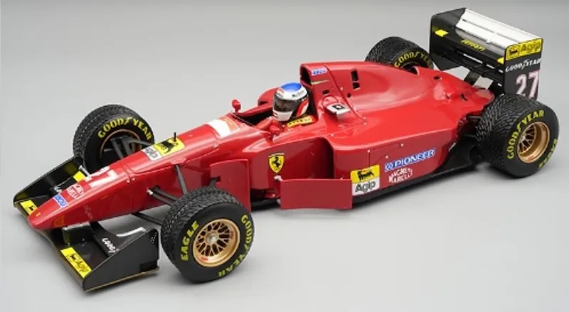 [予約] テクノモデル 1/18 フェラーリ 412T1B 日本GP 1994 ジャン・アレジ レインタイヤ仕様 ドライバーフィギュア付き　TMD18-334E