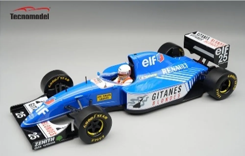 [予約] テクノモデル 1/18 リジェ JS39 南アフリカGP No.25 1993 マーティン・ブランドル ドライバーフィギュア付き　TMD18-486B