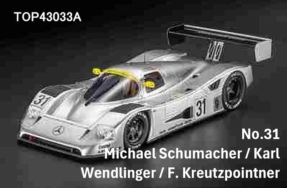 [予約] トップマルケス 1/43 メルセデス C11 1991 LM No.31 M.シューマッハ/ K.ベンドリンガー/ F.クロイツポイントナー　TOP43033A