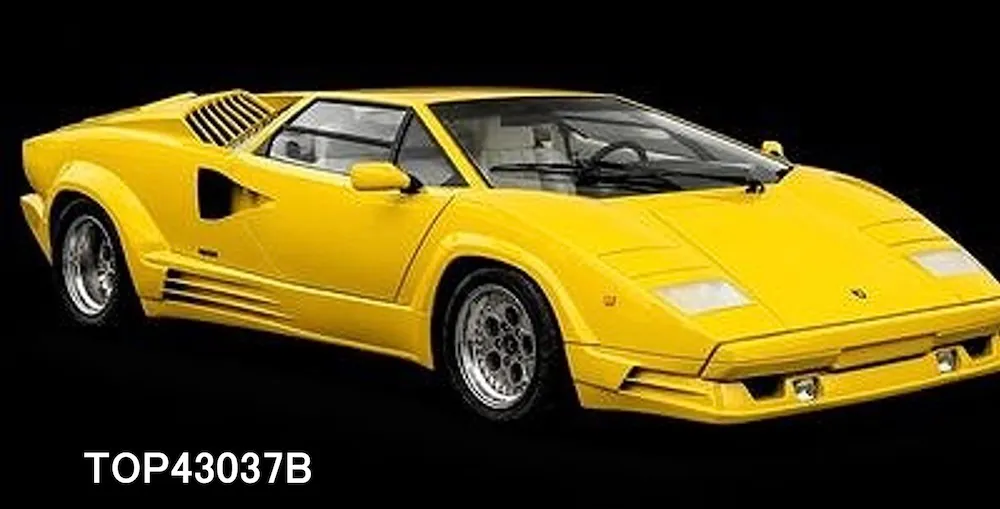 [予約] トップマルケス 1/43 ランボルギーニ カウンタック 25th アニバーサリー 1988 イエロー　TOP43037B