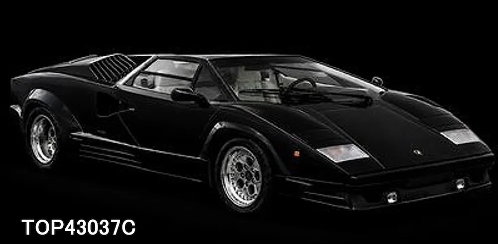 [予約] トップマルケス 1/43 ランボルギーニ カウンタック 25th アニバーサリー 1988 ブラック　TOP43037C