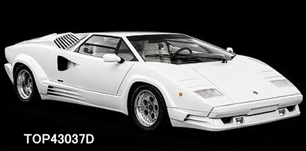 [予約] トップマルケス 1/43 ランボルギーニ カウンタック 25th アニバーサリー 1988 ホワイト　TOP43037D
