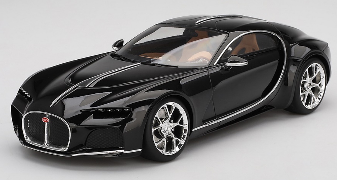 [予約] トゥルースケールモデル/トップスピード 1/18 ブガッティ アトランティック コンセプト ノクターンブラック　TS0456