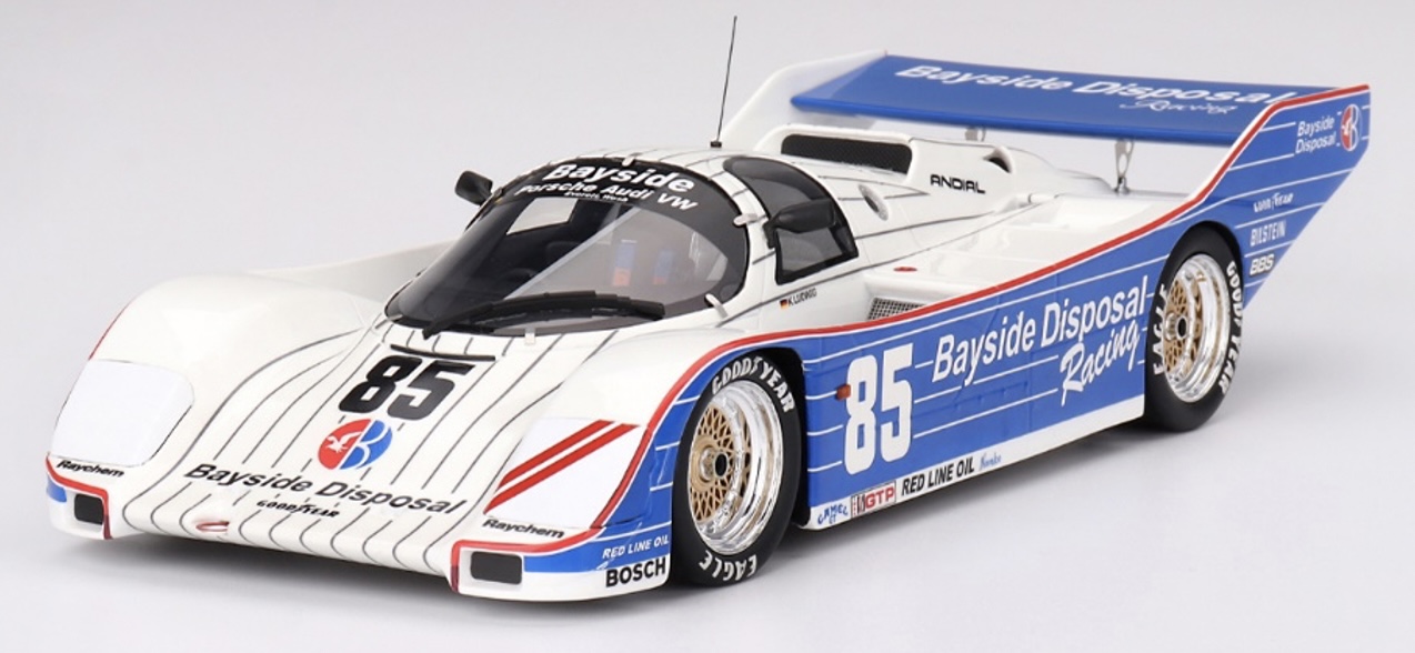 [予約] トゥル−スケール/トップスピード 1/18 ポルシェ 962 IMSA ラグナ・セカ 300km 優勝車 1987  No.85 ベイサイド・ディスポーサル・レーシング　TS0476