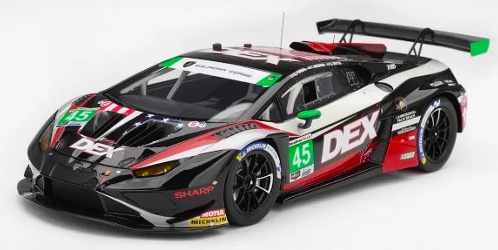 [予約] トゥルースケールモデル/トップスピード 1/18 ランボルギーニ ウラカン GT3 EVO2 IMSA ラグナ・セカ クラスウィナー 2026 No.45 DEX Wayne Taylor Racing　TS0746