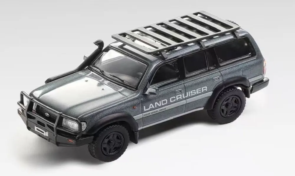 [予約] マスディ 1/64 トヨタ ランドクルーザー 80 カスタム ダークグリーン／ブラック　TYT1100