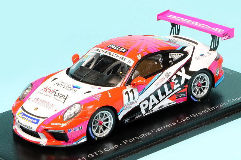 スパーク 1/43 ポルシェ 911 GT3 カップ カレラカップ イギリス 2018 No.11　UK004