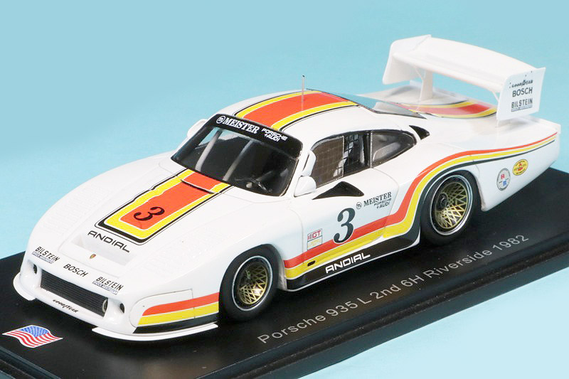 スパーク 1/43 ポルシェ 935 L リバーサイド 6h 1982 2nd No.3 US092