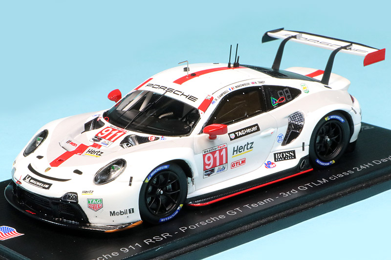 スパーク 1/43 ポルシェ 911 RSR デイトナ 24h 2020 3rd No.911 US122