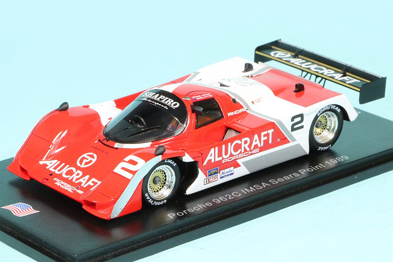 スパーク 1/43 ポルシェ 962C IMSA シアーズポイント 1989 No.2　US172