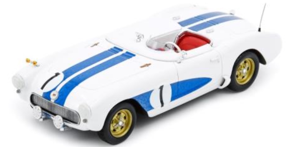 [予約] スパーク 1/43 シボレー コルベット C1 セブリング 12h 1956 No.1　US180
