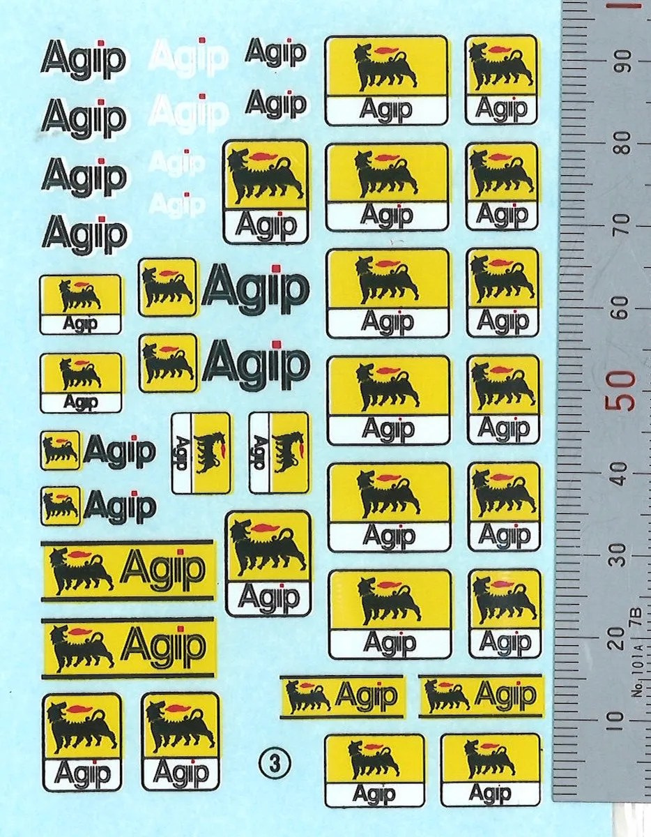 ビラージュ デカール 1/24 用 アジップ Agip　VIR003