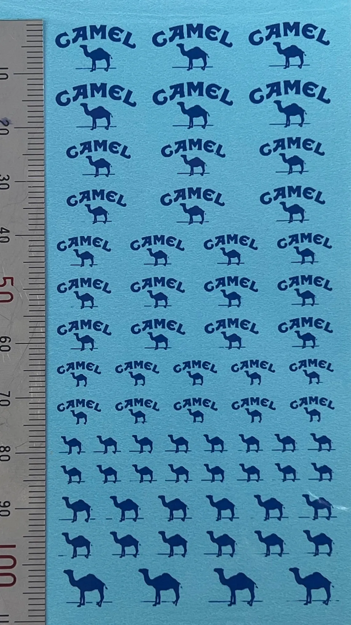 ビラージュ デカール 1/43 CAMEL キャメル 銀ブチなし　VIR459