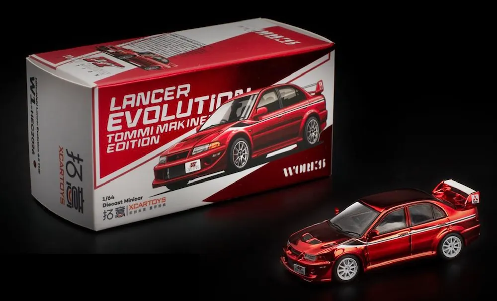 [予約] XCARTOYS__ワークスモデル 1/64 ミツビシ ランサーエボリューションVI レッドクローム　W1-HEC2026-W64-004