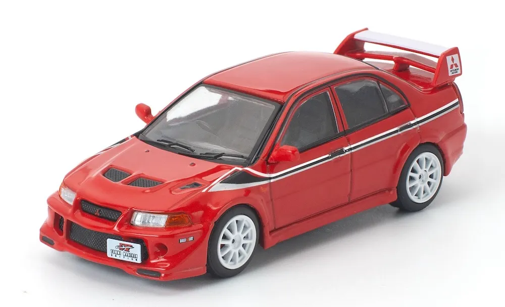 [予約] ワークスモデル 1/64 ミツビシ ランサーエボリューション4 トミ マキネン レッド　W640002