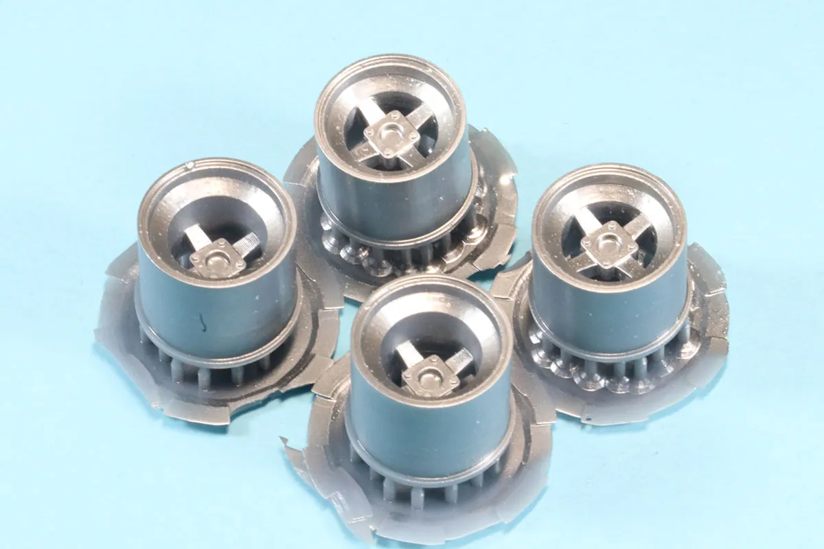 Wheel Mania(ホイールマニア) 1/24 13インチ GRD 72S ホイールセット  シルバー塗装済み　WM-P011