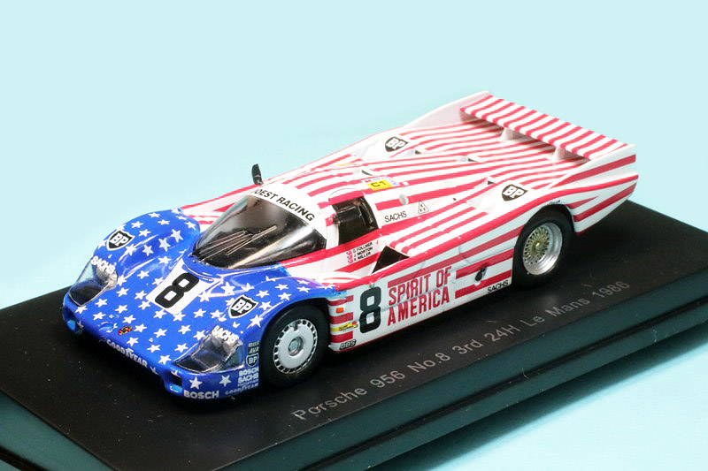 1/18 ポルシェ 956LH ル・マン1986 #8 星条旗柄 PORSCHE