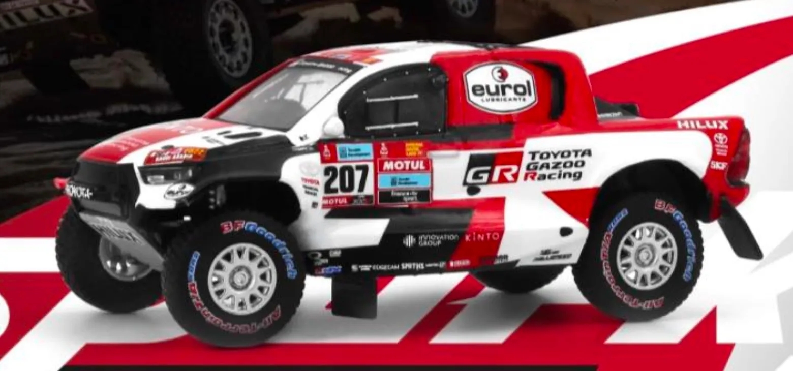 予約] タイニー×スパーキー 1/64 トヨタ ハイラックス ダカールラリー