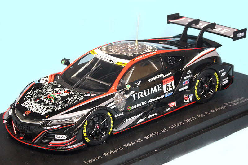 エブロ 1/43 エプソン モデューロ NSX-GT スーパーGT GT500 2017 Rd.18 茂木 No.64　45552 45552