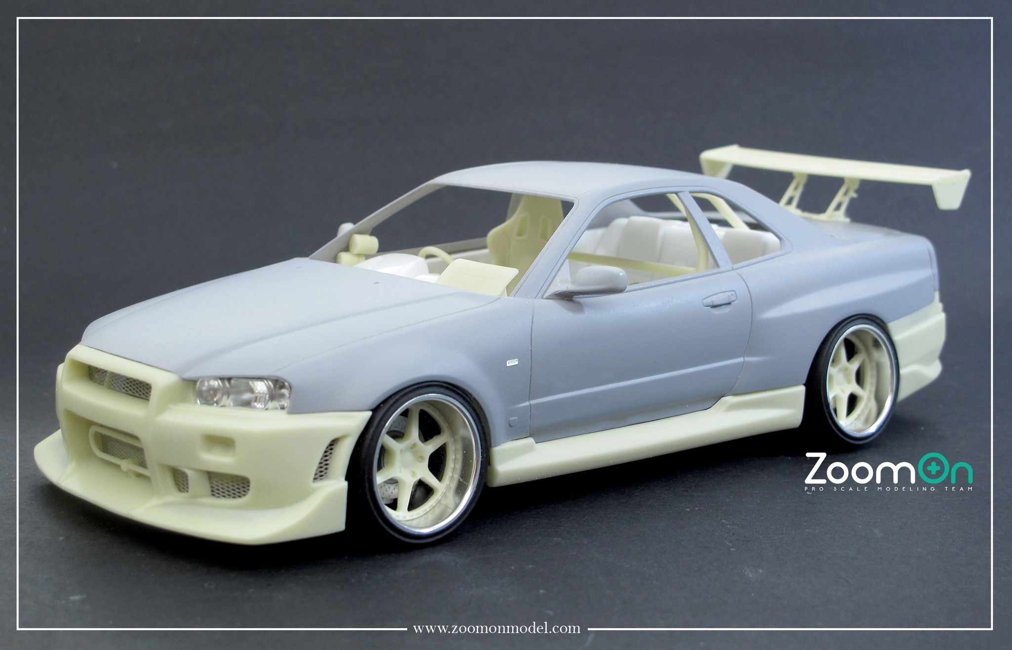 ZoomOn 1/24 トランスキット ニッサン スカイライン GT-R R34 ワイルドスピード1-2 タミヤ対応　Z140