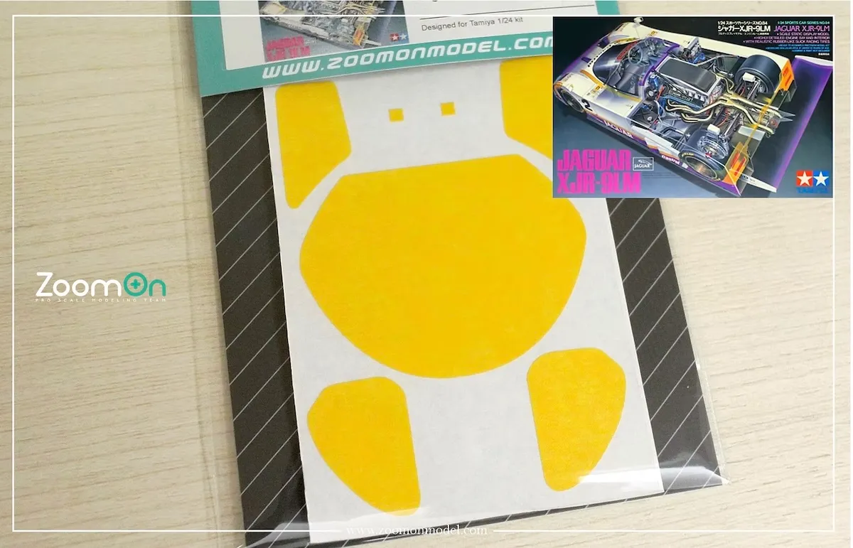 Zoom On 1/24 ウインドウマスキングシート ジャガー XJR-9 LM タミヤ対応　ZD256