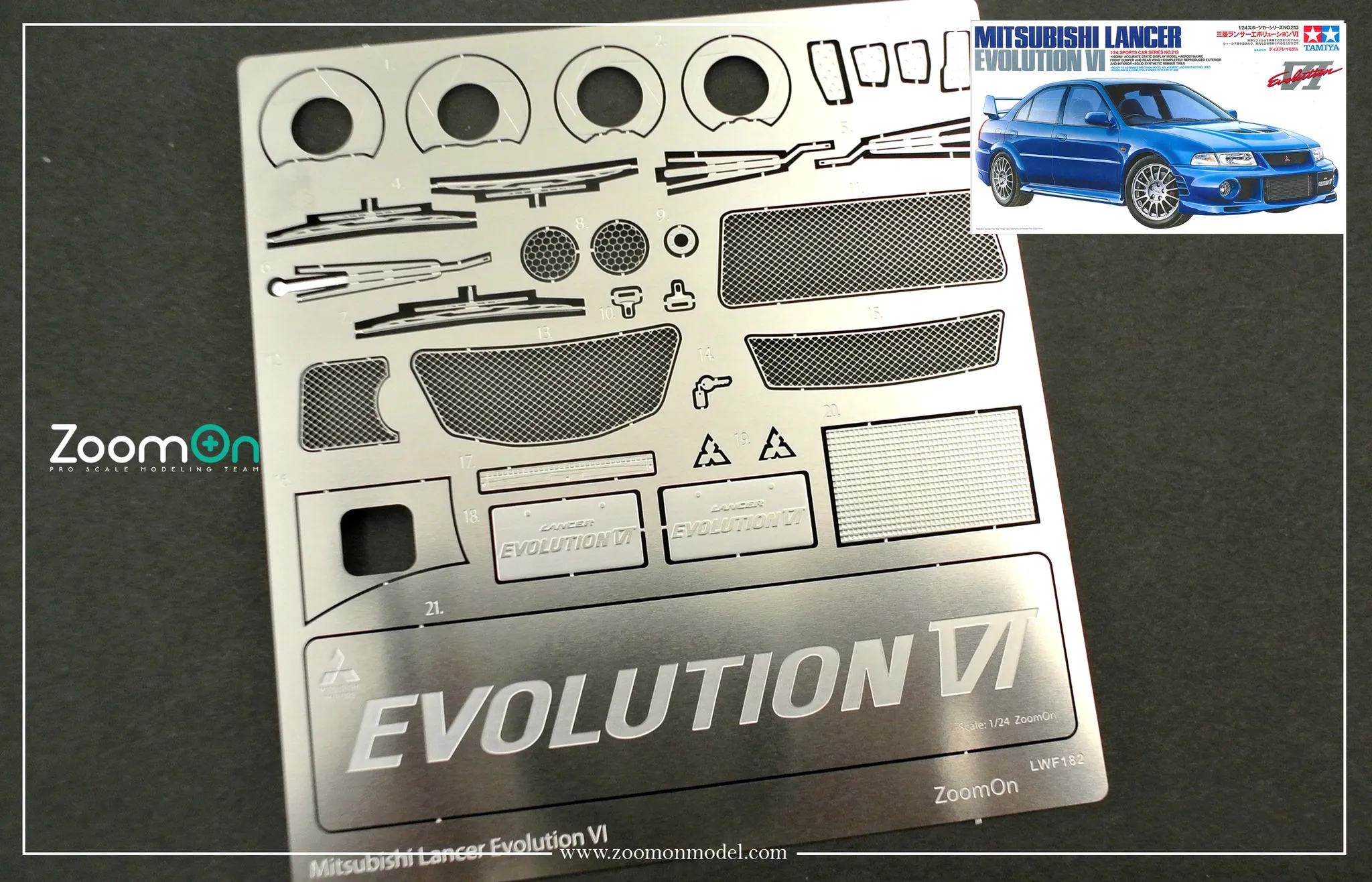 Zoom On 1/24 ミツビシ ランサー Evo.4 ディティールアップパーツ