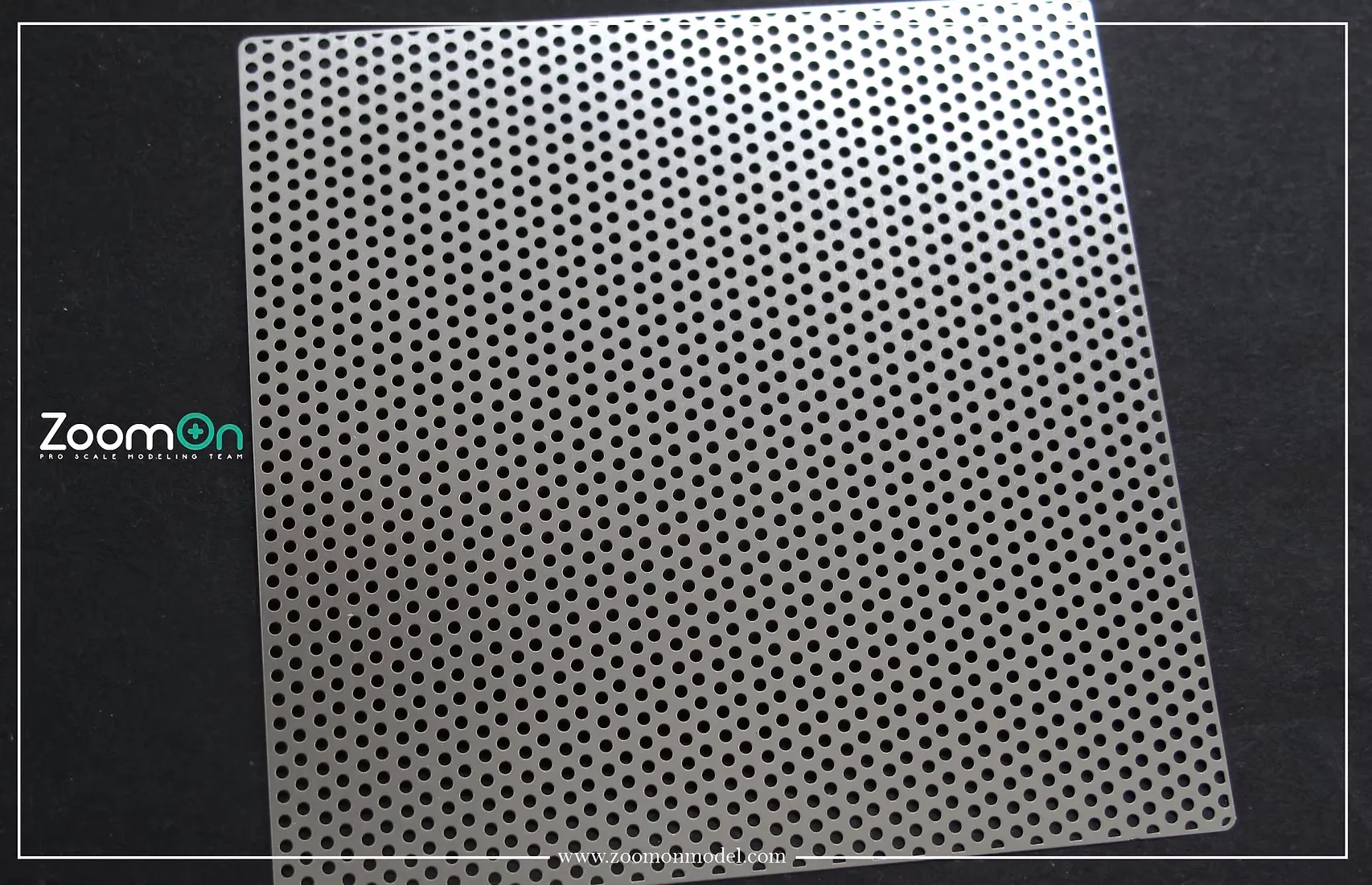 ZoomOn ドットパターン タイプB 凹型 エッチングプレート サイズ 70x70mm　 ZT039