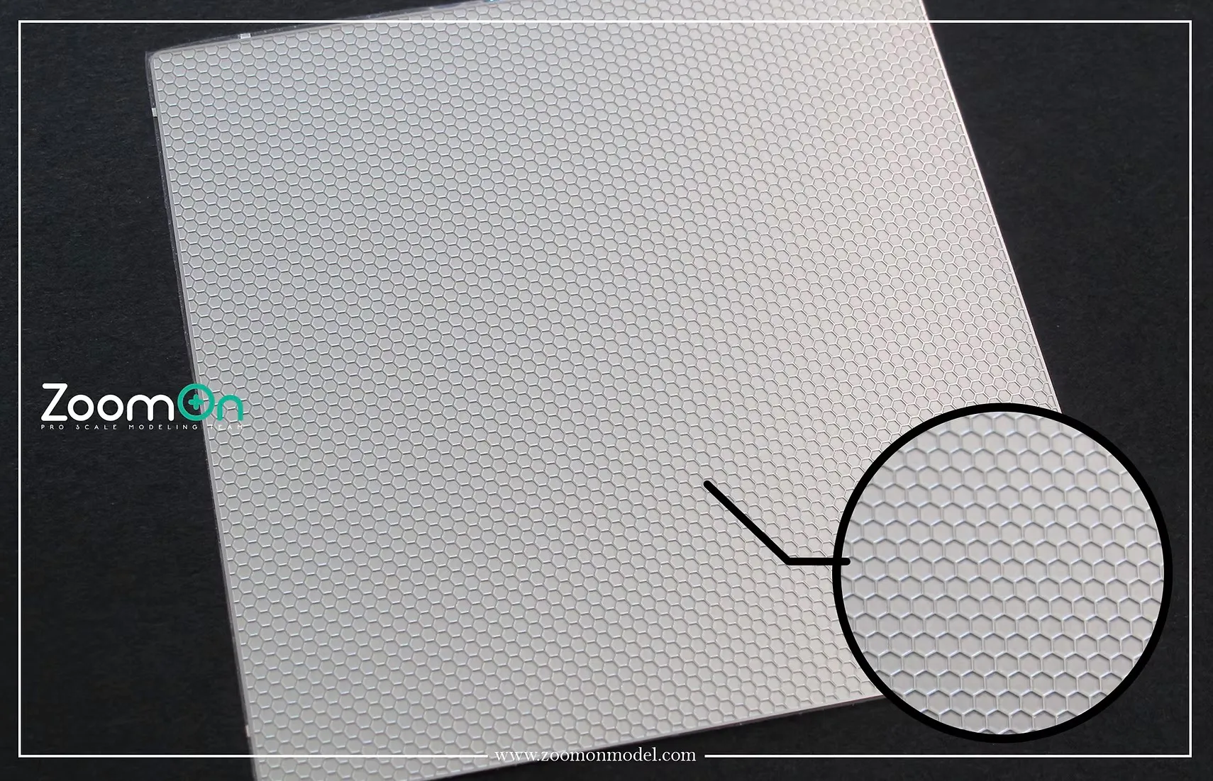 ZoomOn ハニカム（六角形）パターン タイプB ソリッド エッチング