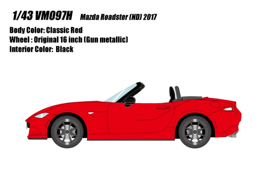 EIDOLON 1/43 マツダ ロードスター (ND) 990S 2022 ソウルレッド