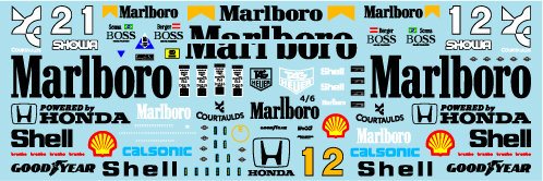 ミュージアムコレクション 1/20 マクラーレン MP4/6 フルスポンサー