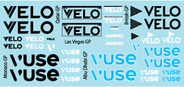 ミュージアムコレクション 1/43 マクラーレン MCL60 VUSE VELO 電子タバコ デカール スパーク対応　MC-D1125