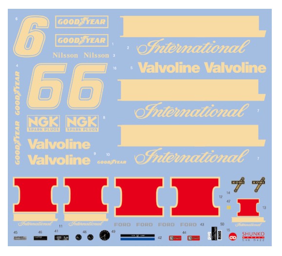 シュンコーモデル 1/12 ロータス 78 1977 インペリアル フルスポンサーデカール　SHK-D422