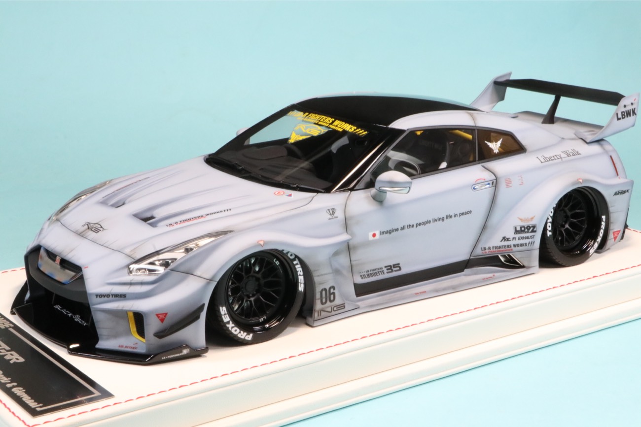 D&G 1/18 LB Performance GT-RR ゼロファイター マットグレイ DG180188