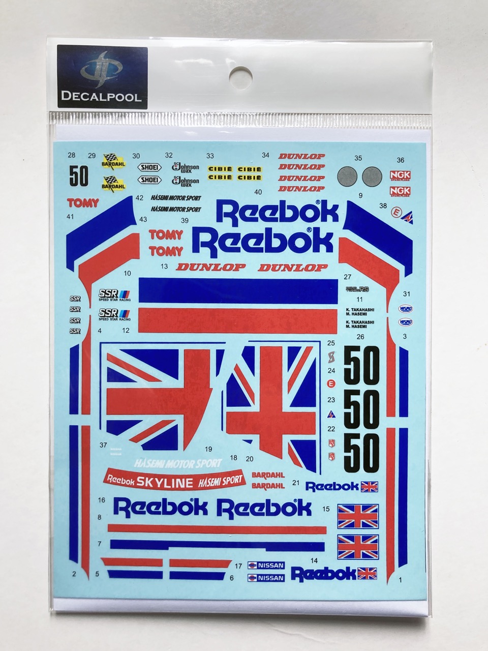 DecalPool 1/24 ニッサン スカイライン R30 Reebok #50 Gr. A